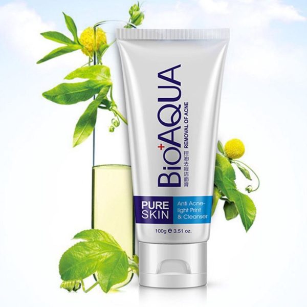 Crema Limpiadora Antiacne Pure Skin Piel Grasa by BIOAQUA - Imagen 2