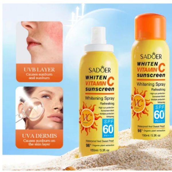 Spray Blanqueador Vitamina C Protector Solar SPF 60 SADOER - Imagen 2