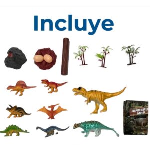 T-rex Dinosaurio Con Juguetes De Dinosaurios Para Niños Kit Habitat