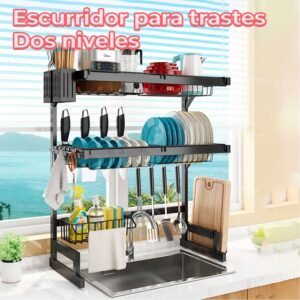 Escurridor Trastes De Cocina De Acero Inoxidable (65×80 Cm)