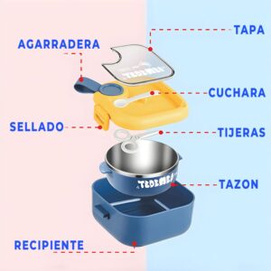 Lonchera Térmica de Acero Inoxidable con tazón complementario para alimentos