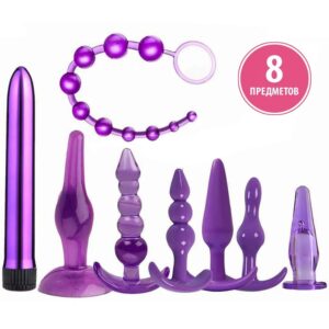 Kit 8 Pz Tapon Anal Juguetes Plug Anal Bala