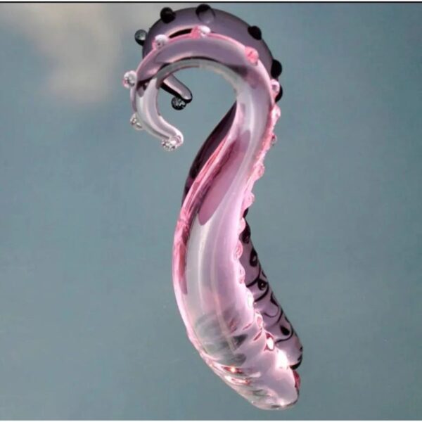 Tapón Anal De Vidrio Forma De Tentaculo Con Cerdas De 16 Cm - Imagen 3