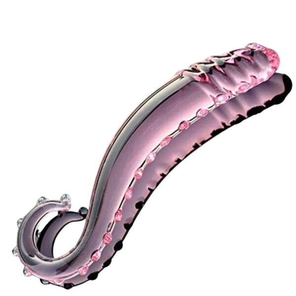 Tapón Anal De Vidrio Forma De Tentaculo Con Cerdas De 16 Cm - Imagen 2