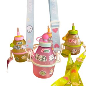 Vaso Termo Fruit Bottle Para Niño 400 Ml Con Popote